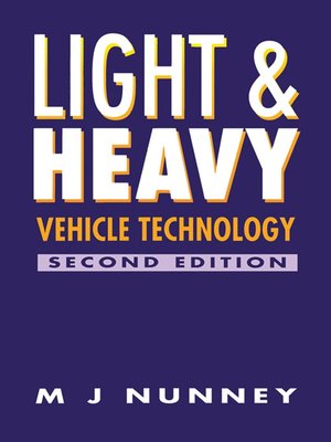cover image of Light and Heavy Vehicle Technology